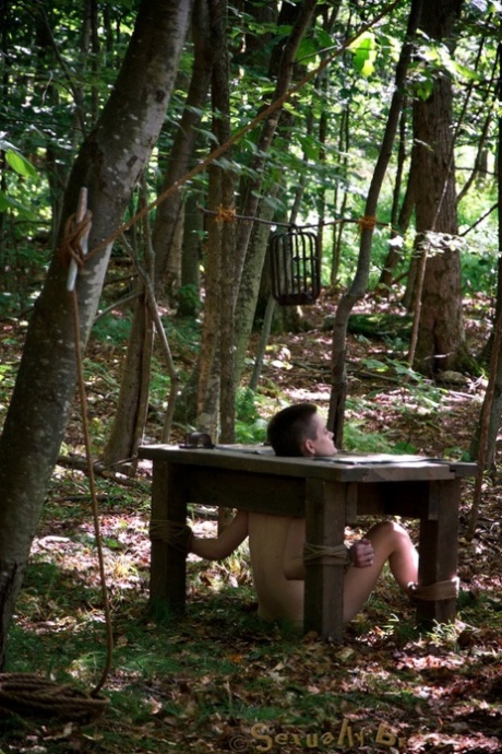 Секс-рабыни Дарлинг и Хейзел Гипнотик оказываются беспомощными в лесу 9